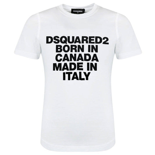 DSQUARED2 White 'Born In Canada' Tee