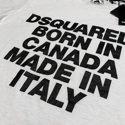 DSQUARED2 White 'Born In Canada' Tee