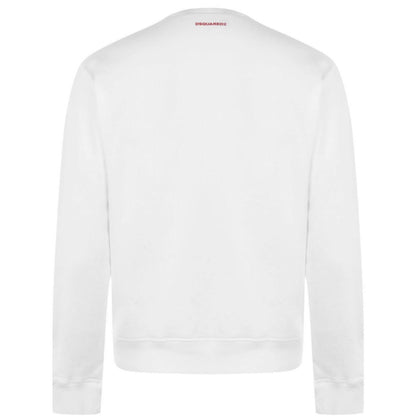 DSQUARED2 White Crewneck Sweatshirt