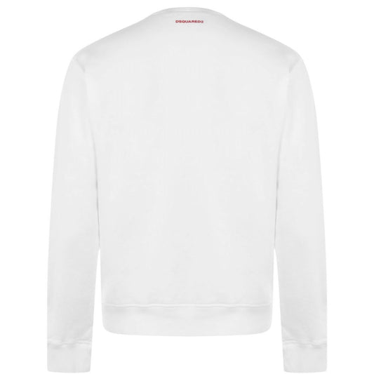 DSQUARED2 White Crewneck Sweatshirt