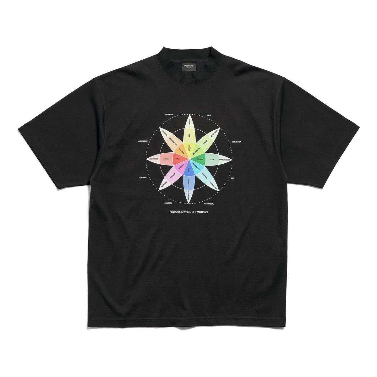 Balenciaga How Do You Feel T-shirt Medium Fit 'Black' 764235TQVS31055