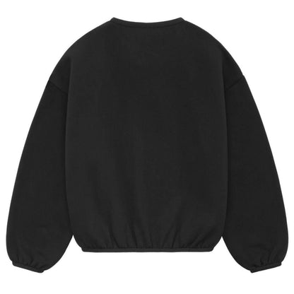 ESSENTIALS FOG CREWNECK BLACK SS24