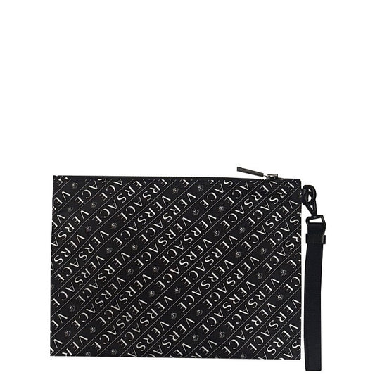 Versace Black Logo Pouch