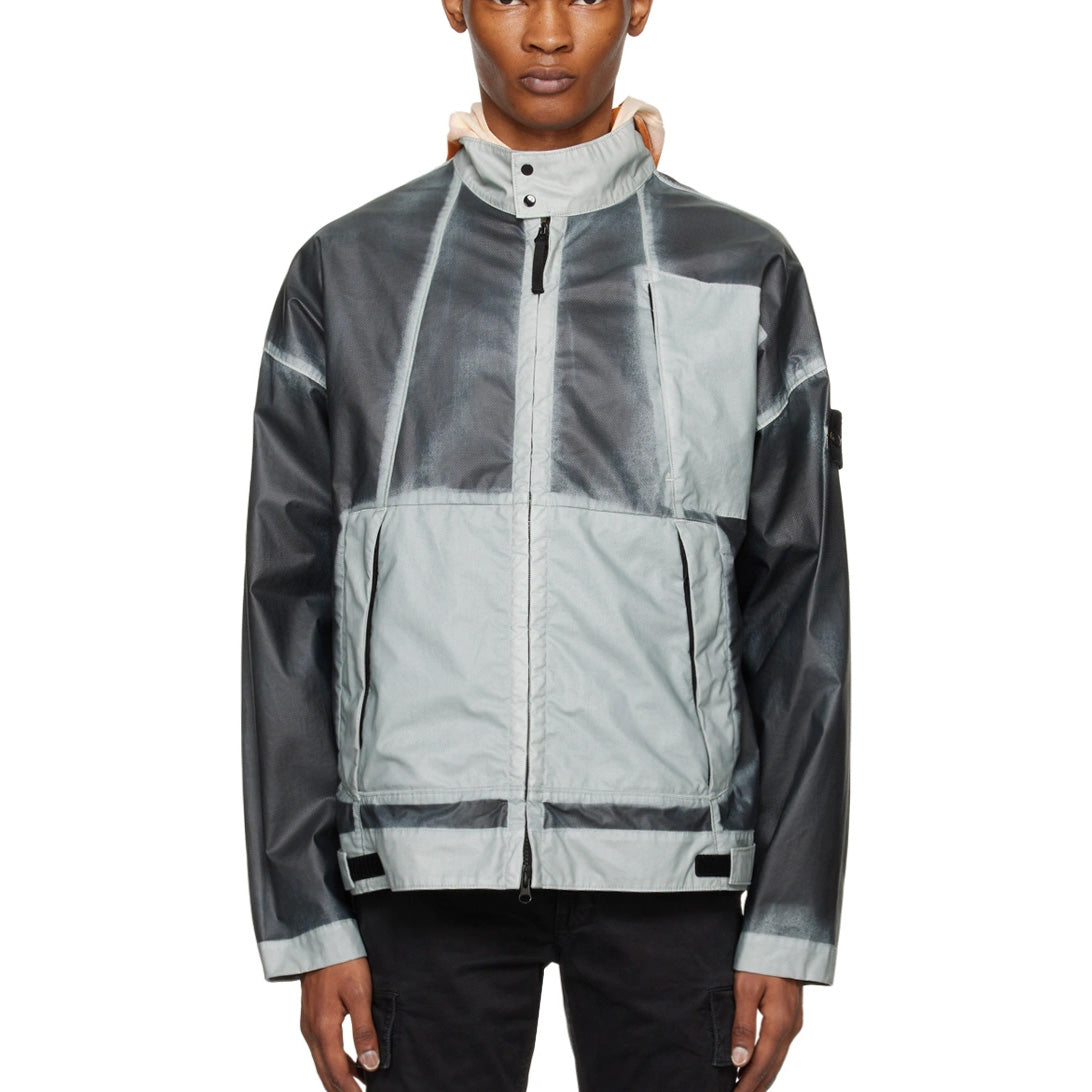 Stone Island Gray Mussola Gommata Jacket