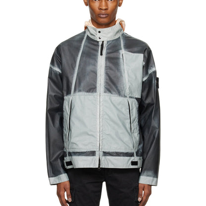 Stone Island Gray Mussola Gommata Jacket