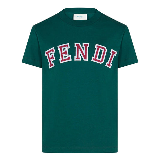 Kids Fendi Embroidered Logo T-Shirt