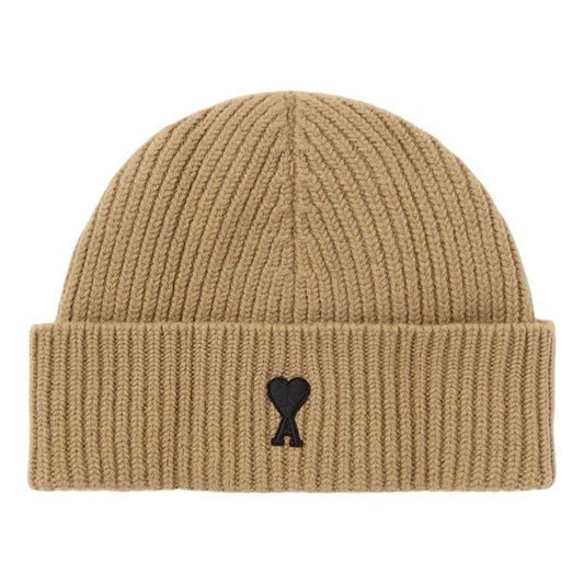 AMI FW25 De Coeur Beanie 'Camel' UBO006-018-288