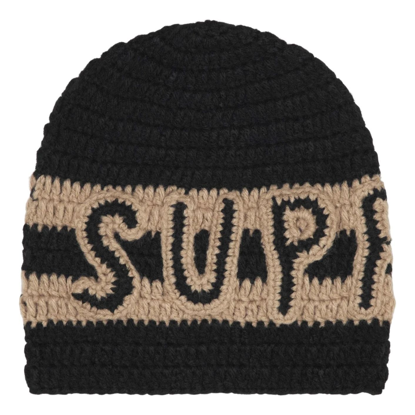 Supreme FW25 Crochet Logo Beanie 'Black' FW25BN46-BLACK