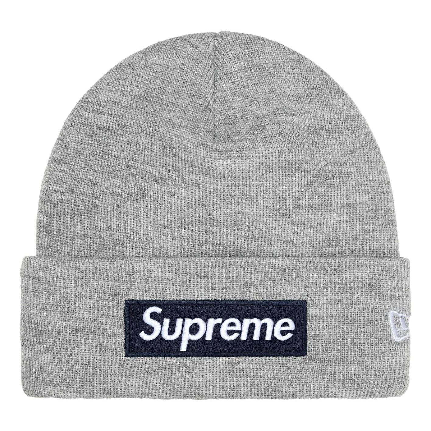 Supreme FW25 New Era Bo Logo Beanie 'Heather Grey' FW25BN5-HEATHER-GREY