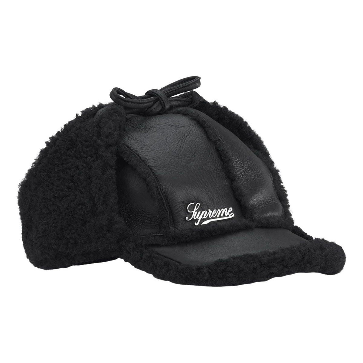 Supreme FW25 Shearling Lined Earflap Cap 'Black' SUP-FW25-1100-BLK