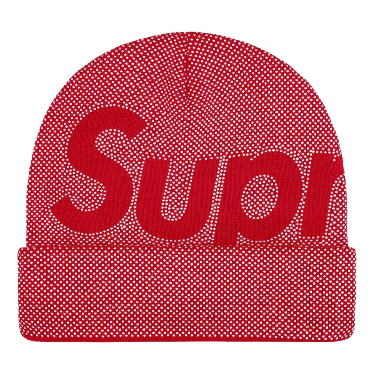 Supreme FW25 Studded Knockout Big Logo Beanie 'Red' SUP-FW25-1098-RED