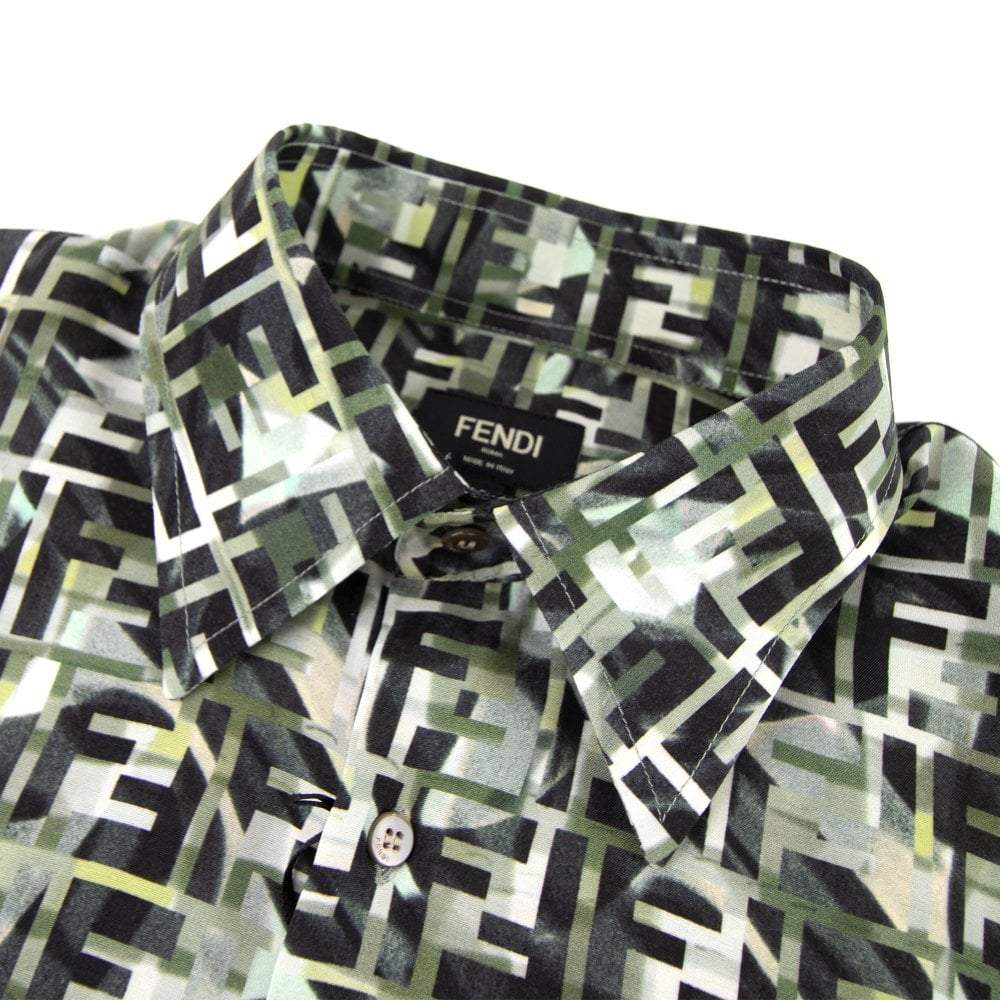 Fendi Camouflage FF Print Shirt
