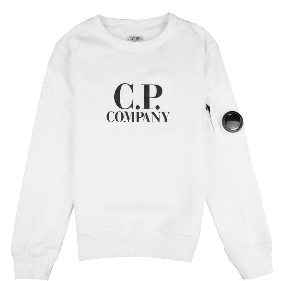 Kids CP Company White Lens Sweatshirt
