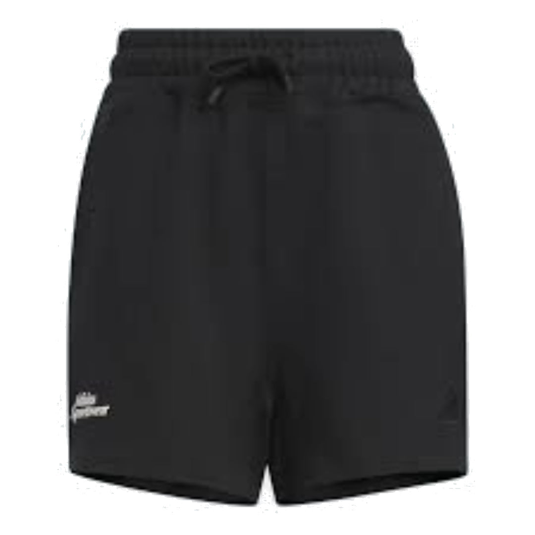 (WMNS) adidas Lounge Knit Short Asia Sizing 'Black' IM8865