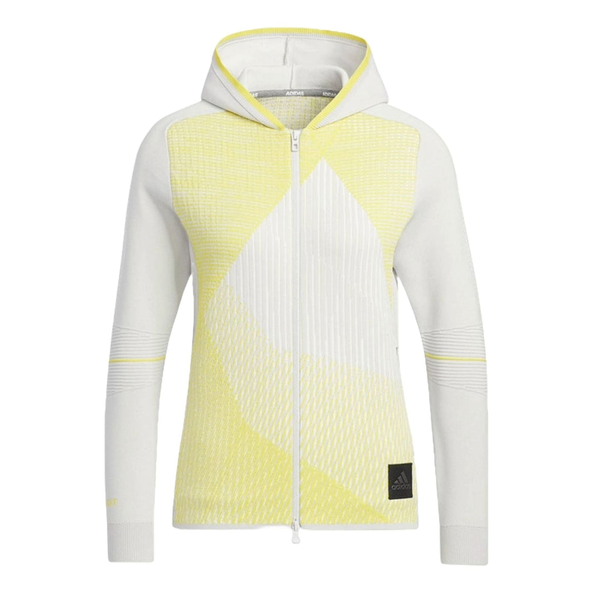 (WMNS) adidas Statement Primeknit Hooded Jacket Asia Sizing 'Yellow Grey' HG1674