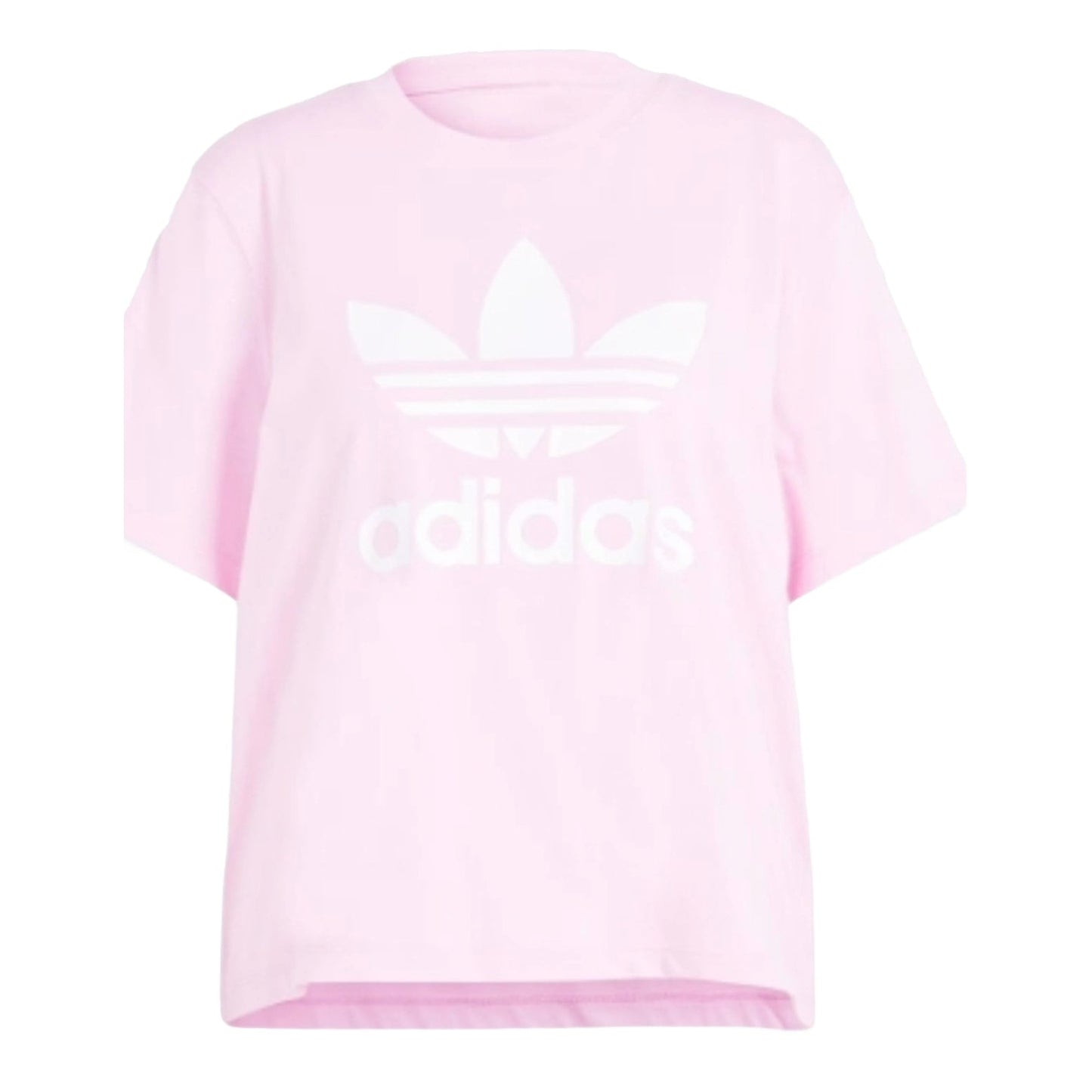(WMNS) adidas Adicolor Trefoil Boxy T-Shirt Asia Sizing 'Pink White' IN2492