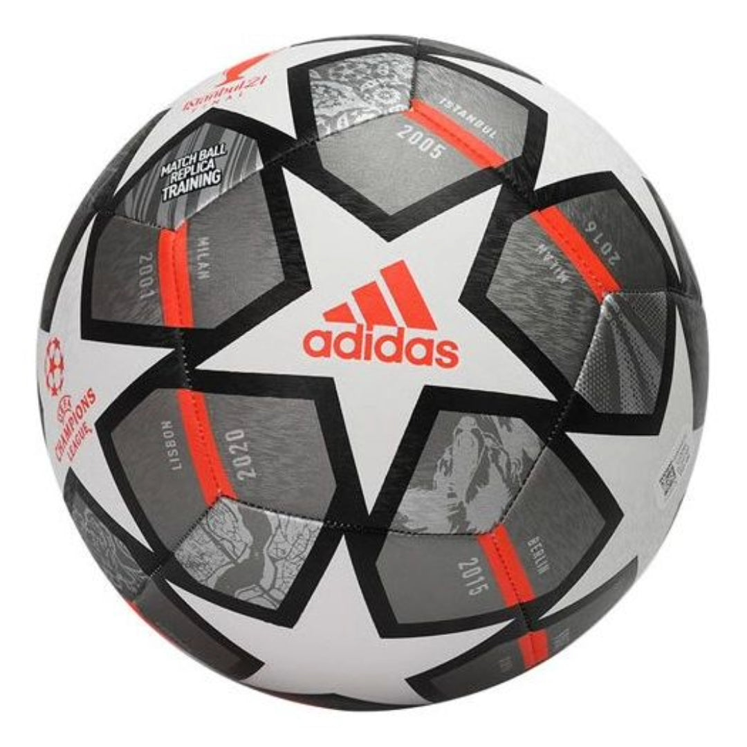 adidas Finale 21 20th Anniversary UCL Textured Training Ball 'White Black' GK3476