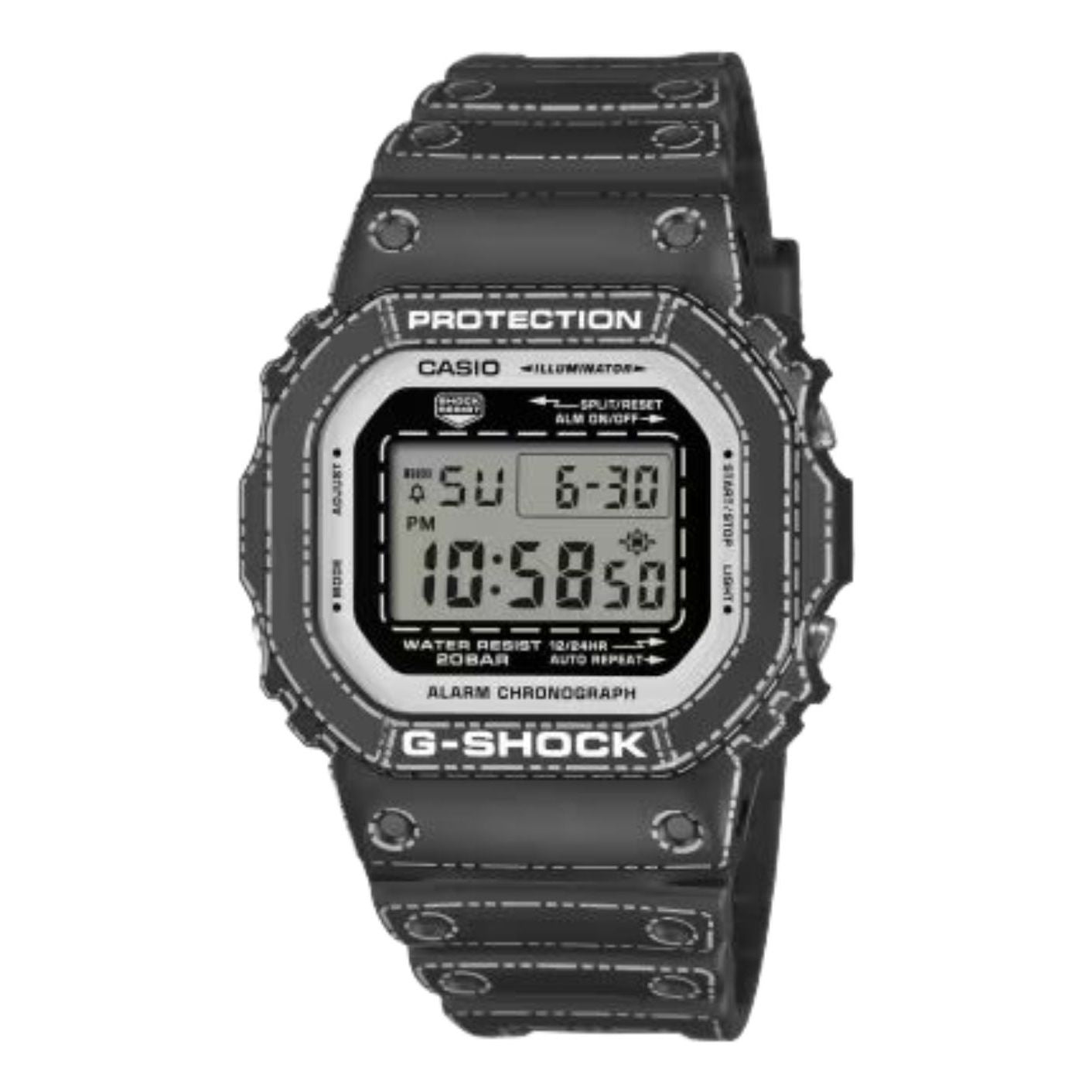 CASIO G-Shock 5600 Series Analog-Digital Made in Japan 'Black' DW-5600RGM-1