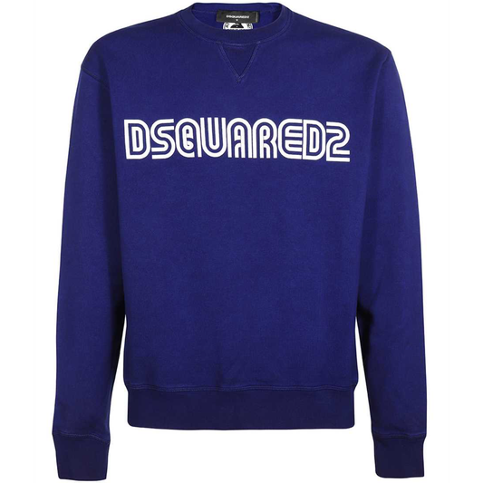 DSQUARED2 Blue Outline Logo Sweatshirt