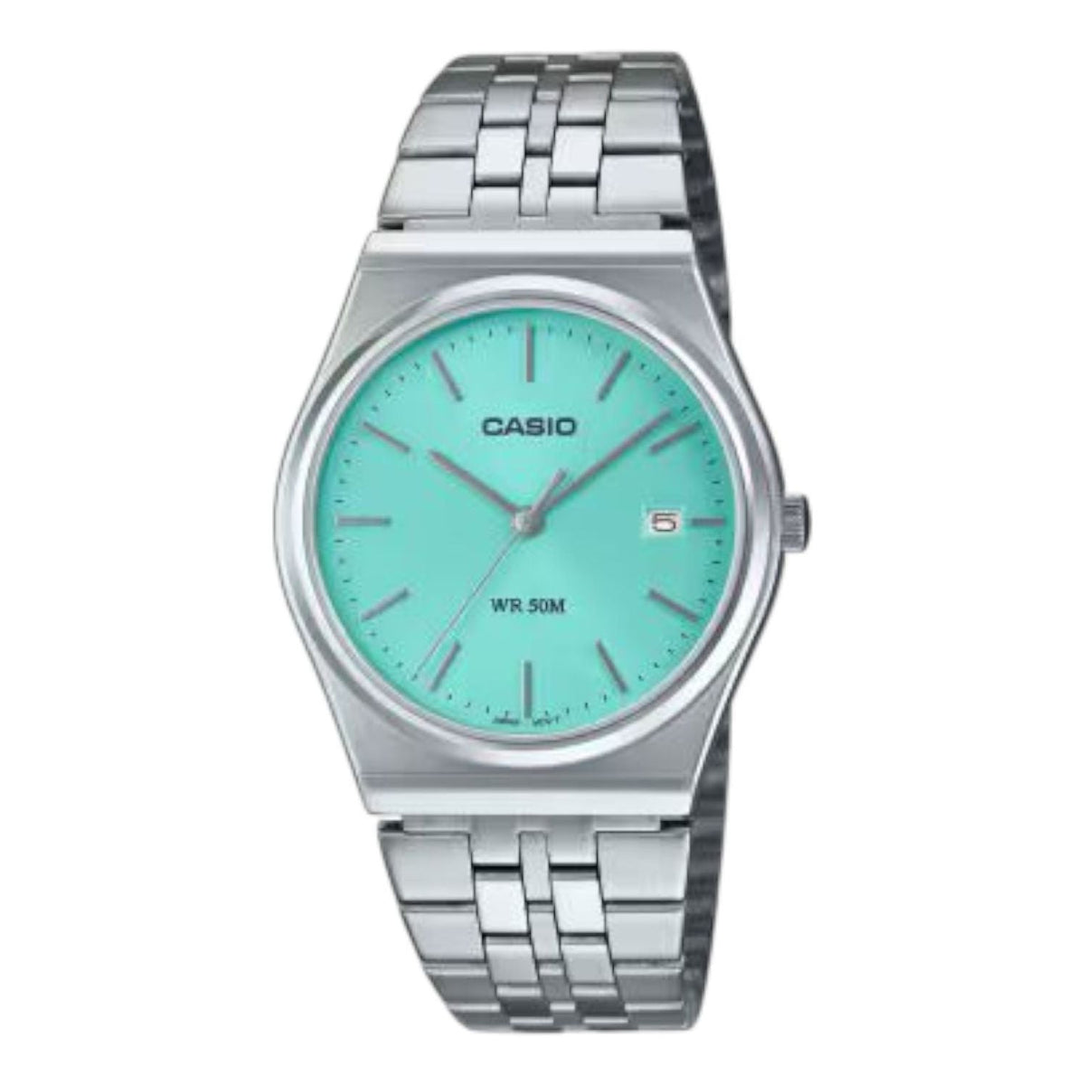 CASIO Standard Stainless Steel Strap Water Resistant 'Silver Blue' MTP-B145D-2A1V