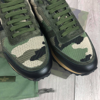 Valentino Rockrunner Sneakers - Khaki