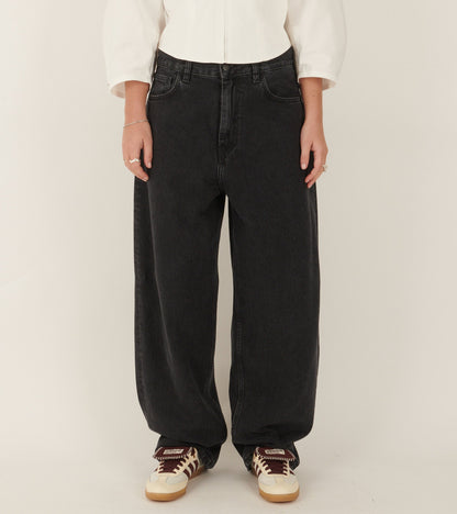 W Brandon Pant Stone Washed Black