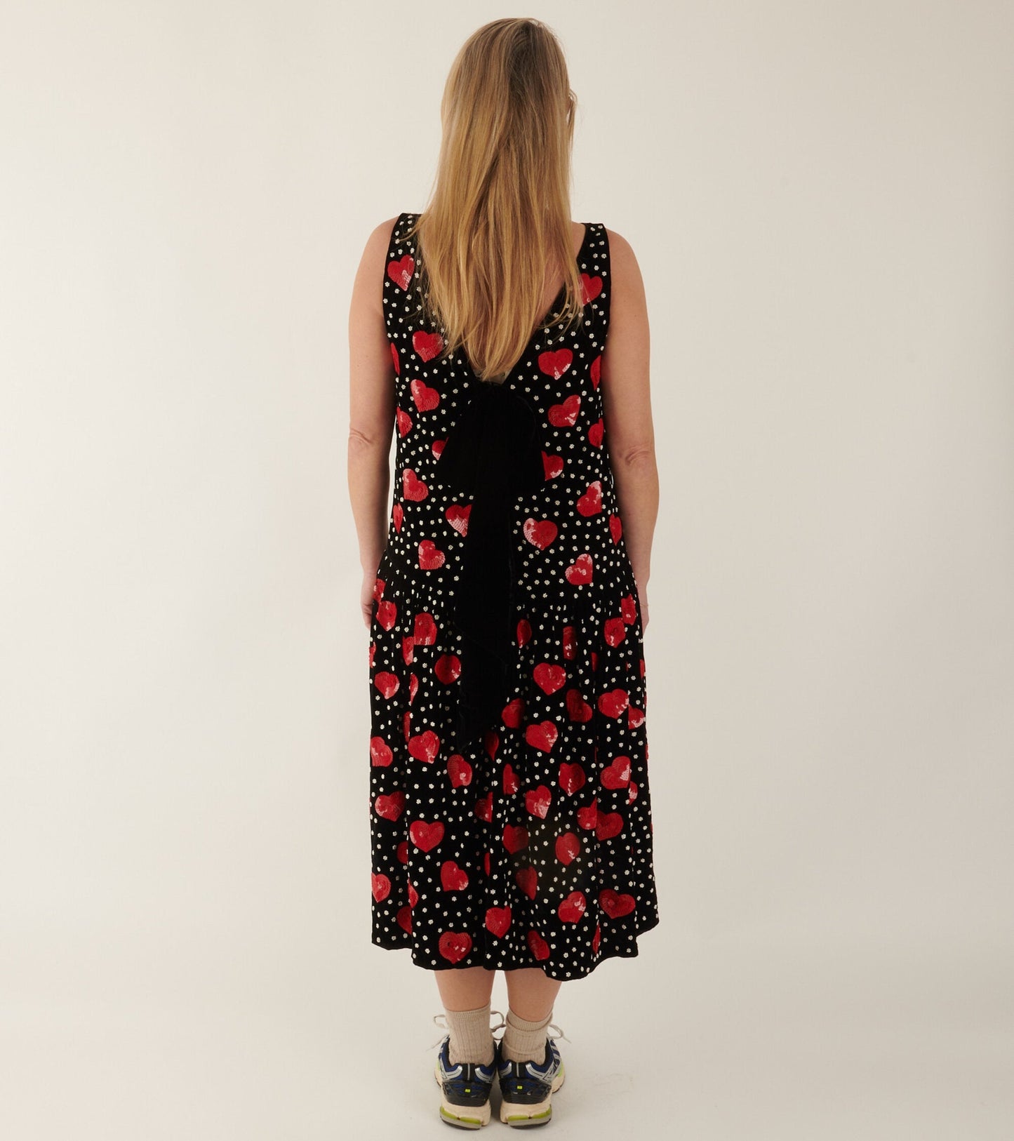 Sonya Dress Black Silk Velvet