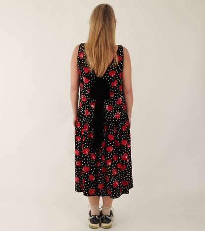 Sonya Dress Black Silk Velvet