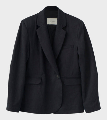 Linen Blazer Black