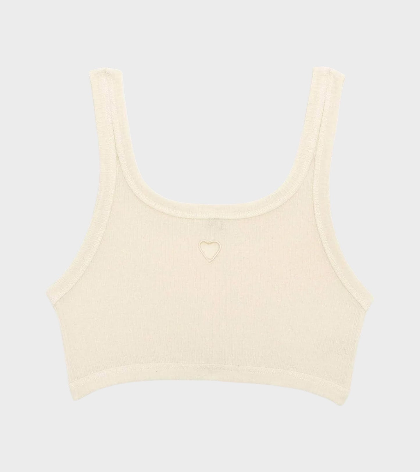 Heart Bra Undyed