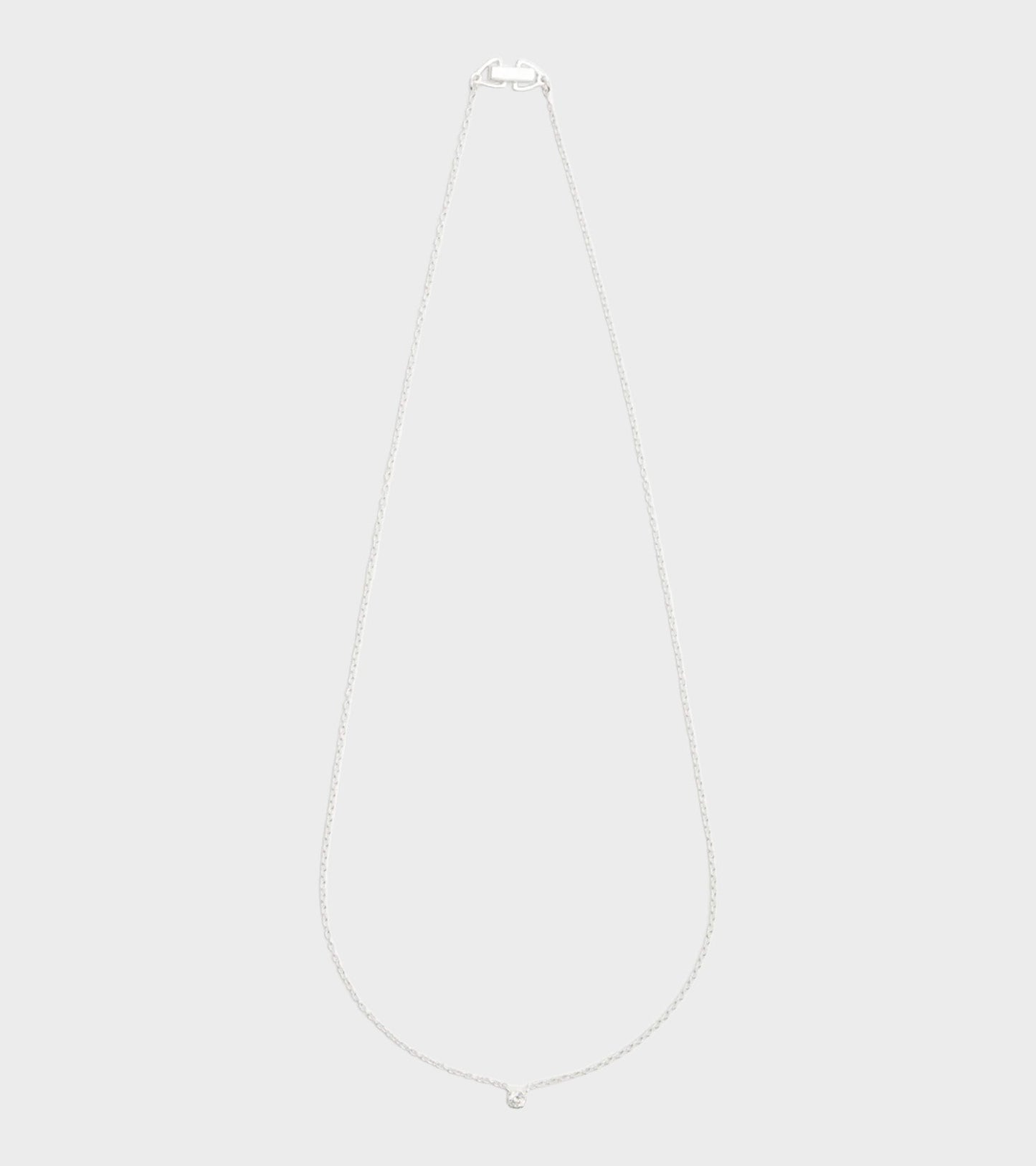 Oda Floating Necklace Silver