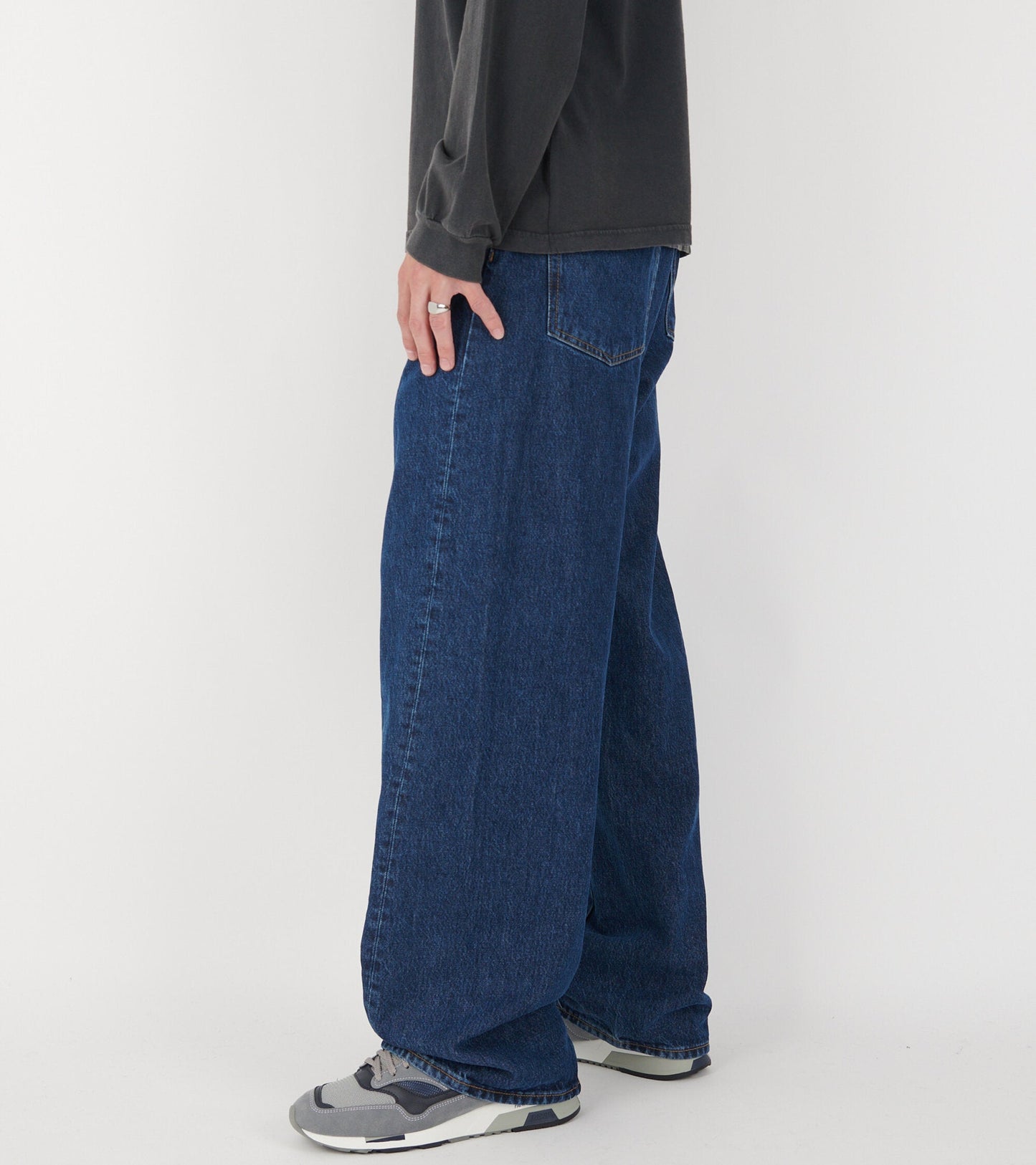 Wide Twist Jeans Rinse Blue