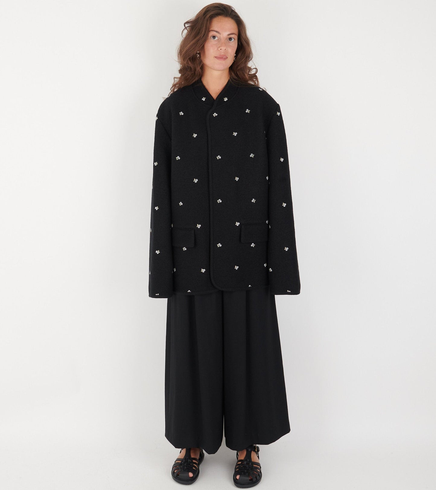 Walker Jacket City Flowers Black