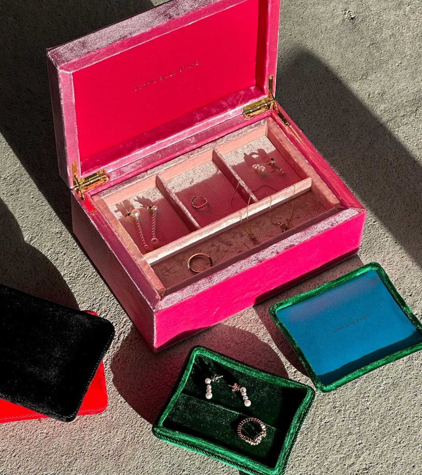 Velvet Box Emerald Green