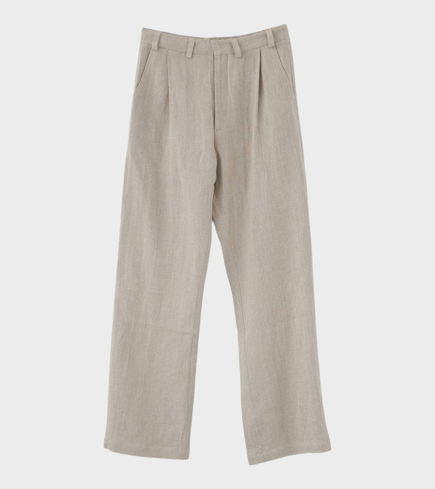 Linen Box Trousers Nature