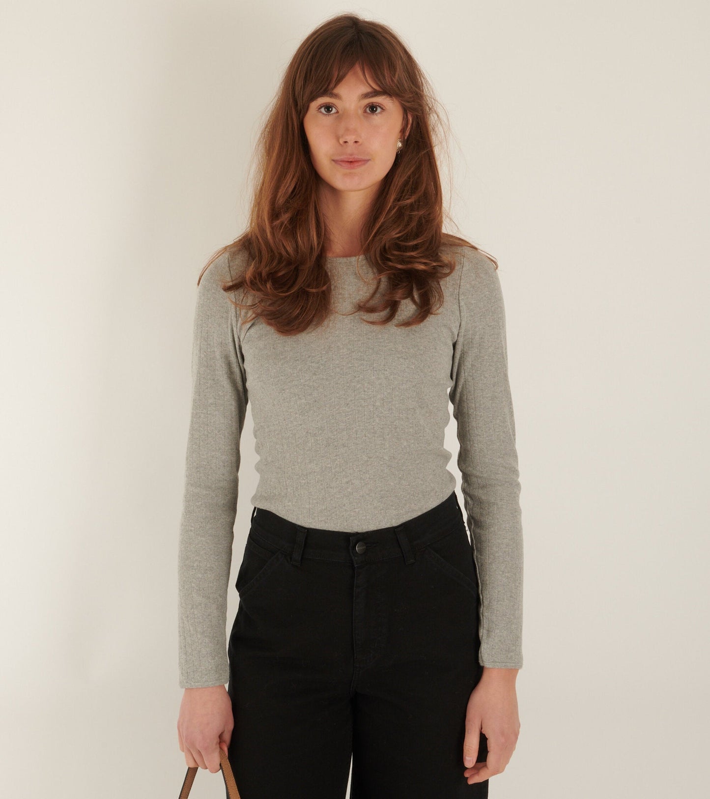 101 Rib Solid Colour Light Grey