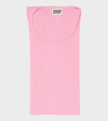 101 Rib Solid Colour Bubblegum Pink