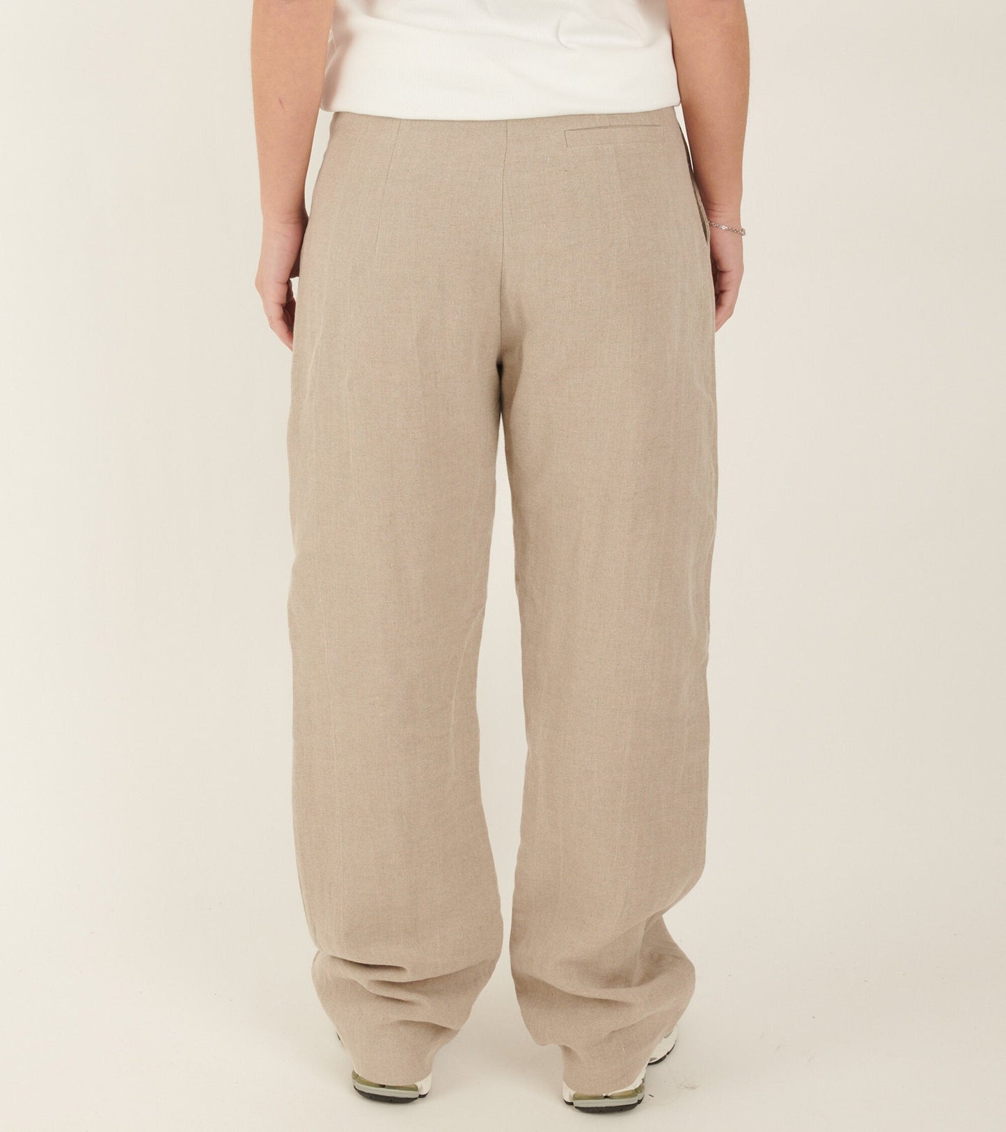 Linen Box Trousers Nature