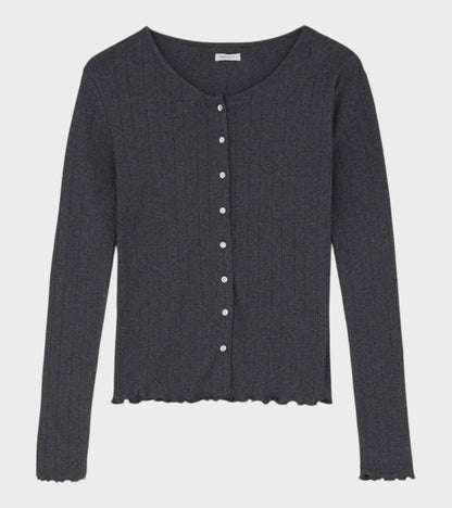 Edie Cardigan Dark Grey Melange