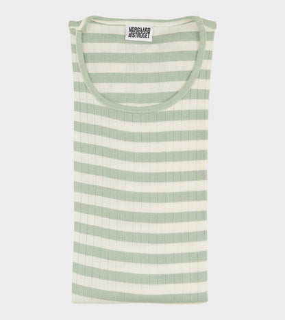 101 Rib Broadway Stone Green/Ecru