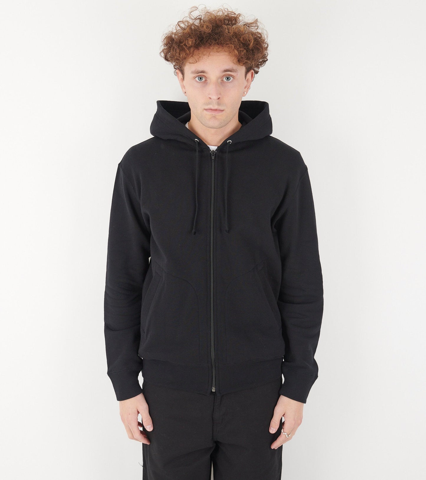 U Backside Red Heart Hoodie Black