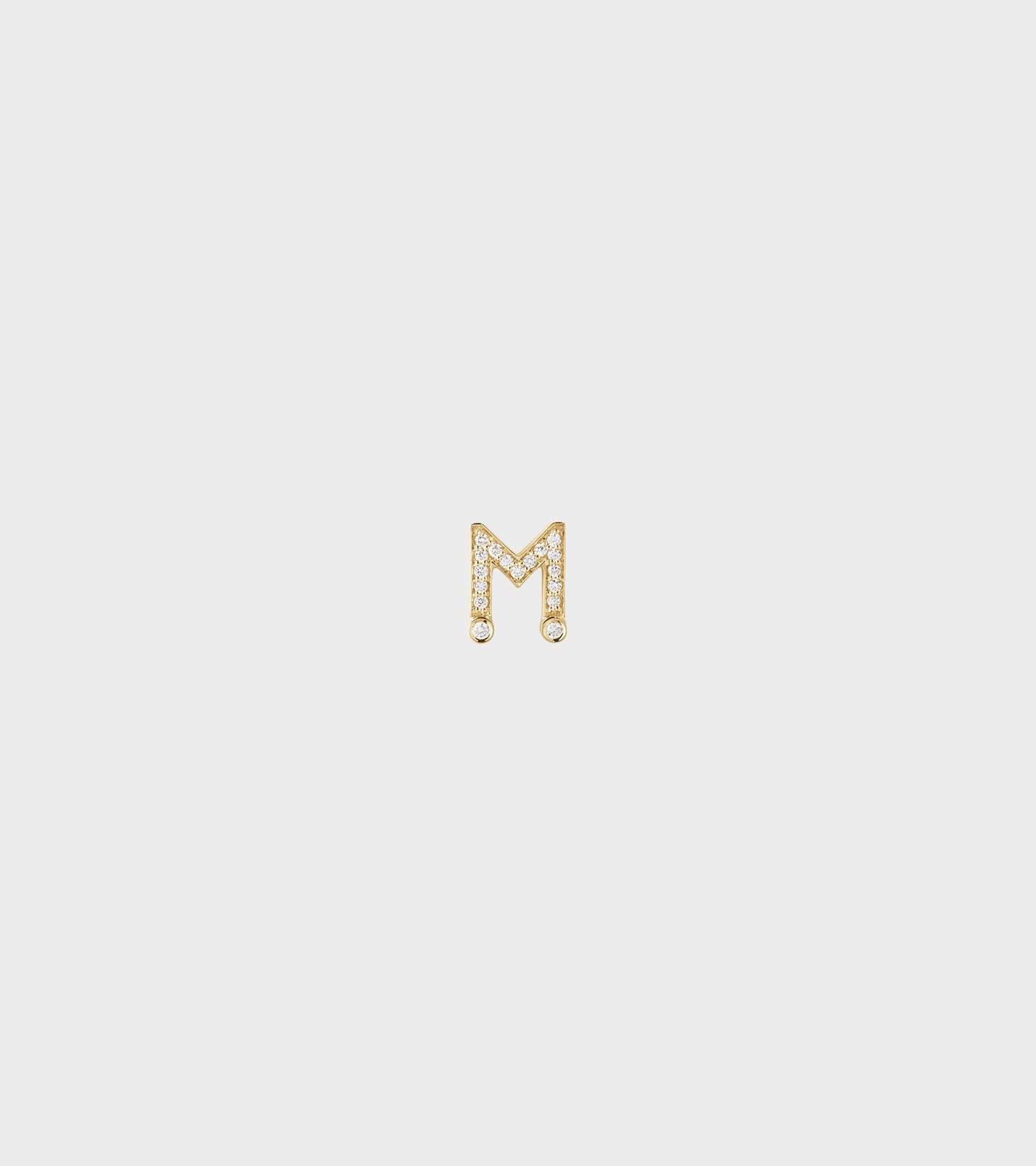 Petite M Earring Gold
