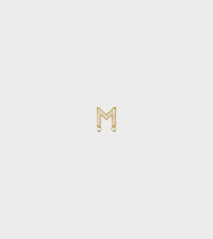 Petite M Earring Gold