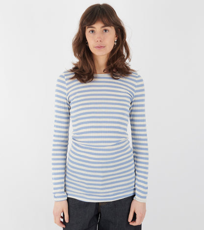101 Rib Extra Broadway Light Blue/Ecru