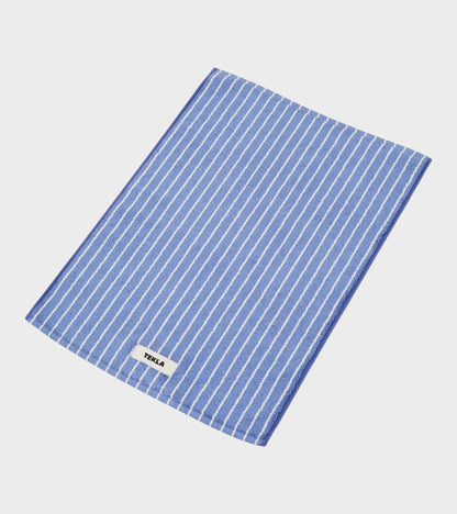 Bath Mat 50x70 Clear Blue Stripes