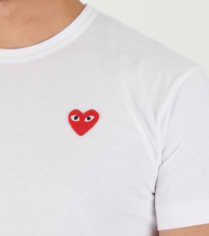 U Red Heart T-shirt White