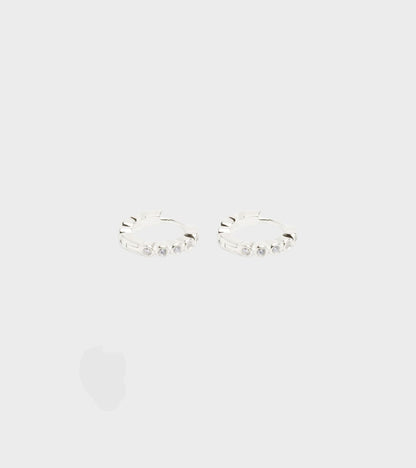 Oda Mini Hoops Silver