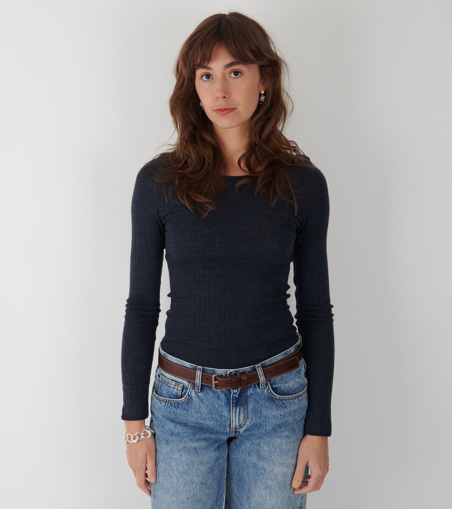 101 Wool Rib Navy