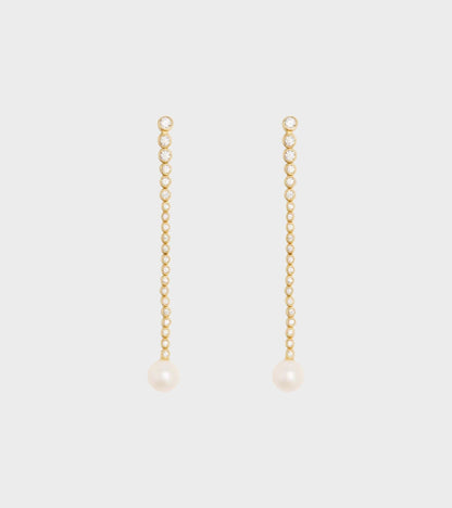 Odile Chandelier Earrings Gold