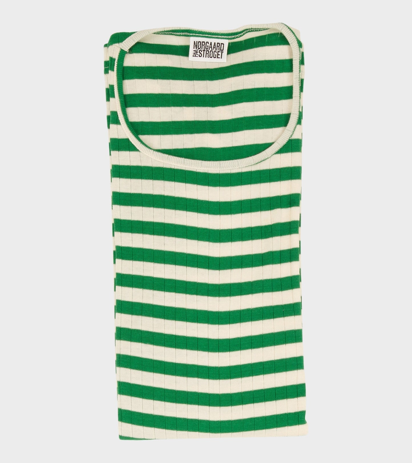 101 Rib Broadway Apple Green/Ecru